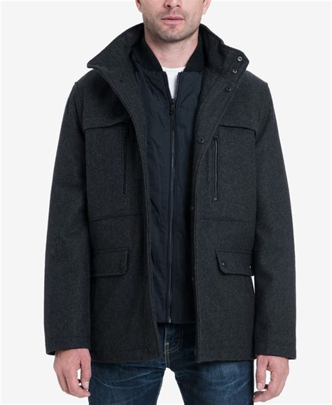 michael kors wool coat macys|Michael Kors men's wool coat.